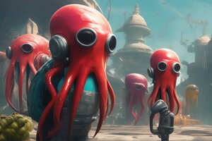 Фотография квеста-анимации Игра в кальмара от компании Black Hole (Фото 1)